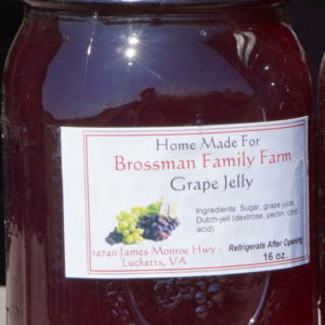 Brossman's Grape jelly
